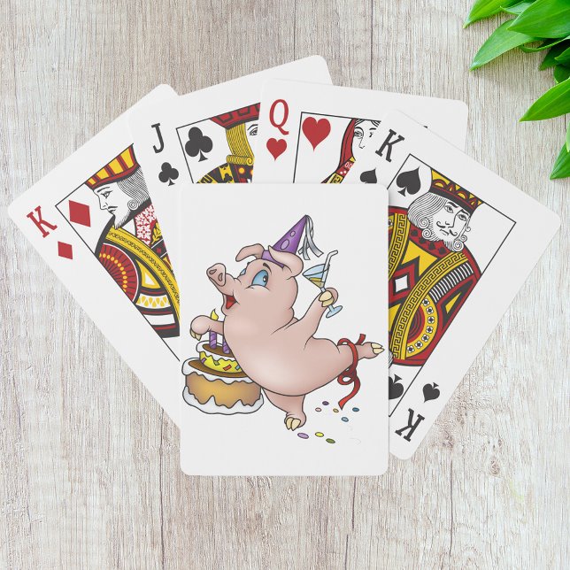Jeu De Cartes Pig d'anniversaire Jouer des cartes (Créateur téléchargé)