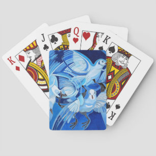 Jeu De Cartes Pigeons de cordonnier en bleu de Cerulean