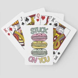 Jeu De Cartes Pile de macarons kawaii mignons