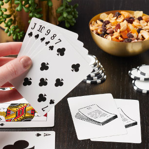 Jeu De Cartes Pile de papier dessiné à la main de style minimali