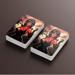 Jeu De Cartes Pin-up diabolique rétro