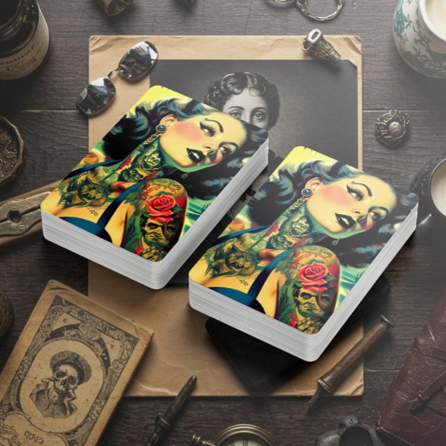 Jeu De Cartes Pin-Up Goth Retro (Créateur téléchargé)