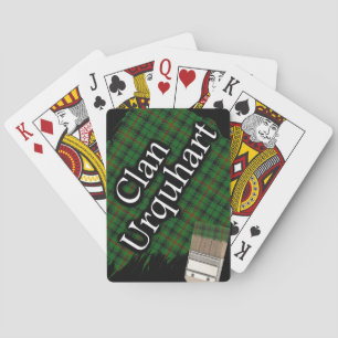 Jeu De Cartes Pinceau à peinture tartan du clan écossais Urquhar