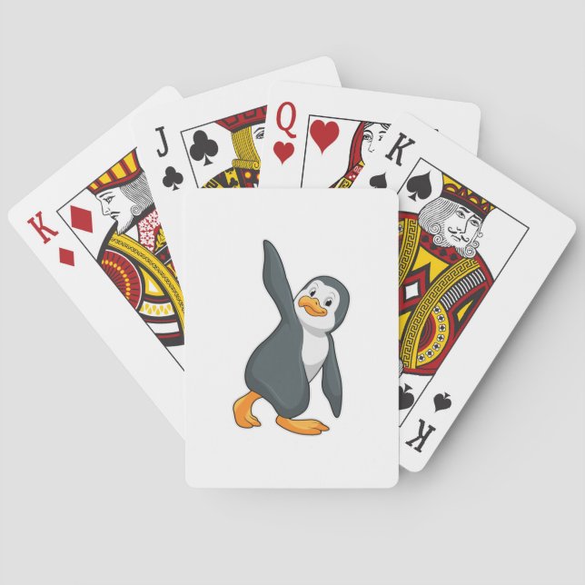 Jeu De Cartes Pingouin au Yoga Exercice d'étirement (dos)