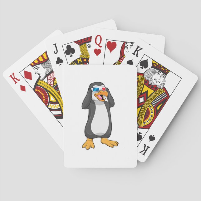 Jeu De Cartes Pingouin avec lunettes (dos)