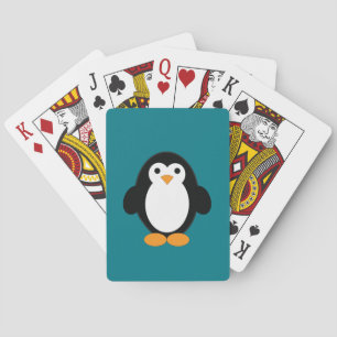 Jeu De Cartes Pingouin de caricature