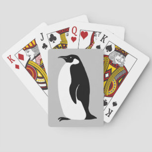 Jeu De Cartes Pingouin gris noir blanc