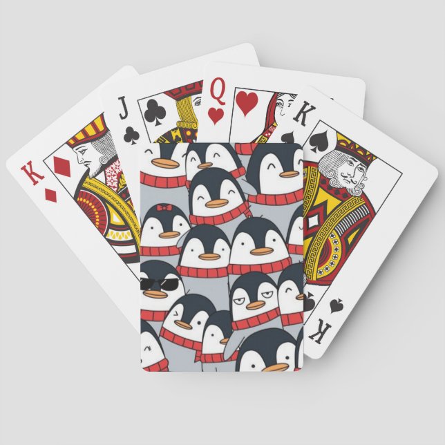 Jeu De Cartes Pingouins Animés (dos)