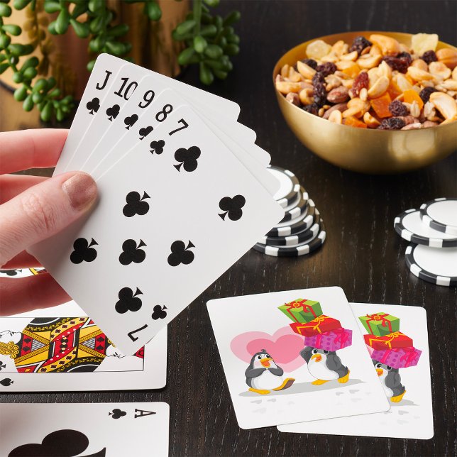Jeu De Cartes Pingouins Avec Cadeaux Jouer Des Cartes (Créateur téléchargé)
