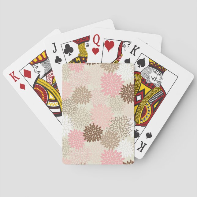 Jeu De Cartes Pink And Brown Mum Pattern (dos)