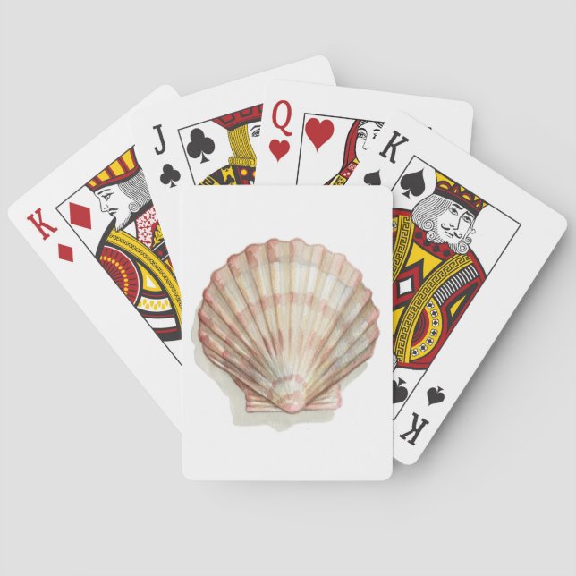 Jeu De Cartes Pink and Cream Seashell (dos)