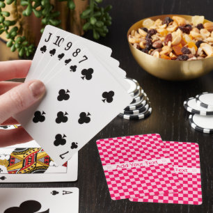 Jeu De Cartes Pink Combination Classic Checkerboard par STaylor