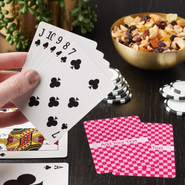Jeu De Cartes Pink Combination Classic Checkerboard par STaylor (In Situ)