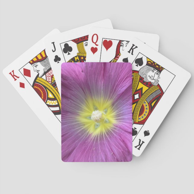 Jeu De Cartes Pink Flower Photo Classique Jouer Cartes (dos)