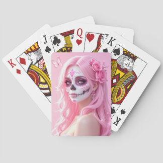 Jeu De Cartes Pink Lady Sugar Skull