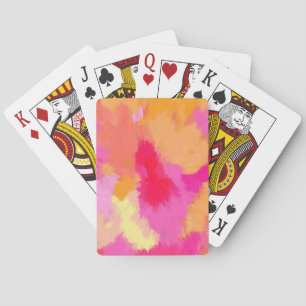 Jeu De Cartes Pink, orange et jaune watercolors