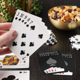 Jeu De Cartes Pinstripe Costume Poker Club Casino Jouer Cartes