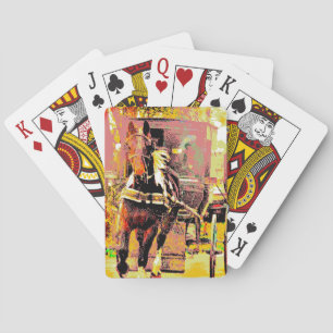 Jeu De Cartes Pinto Amish Horse 8 bits Art
