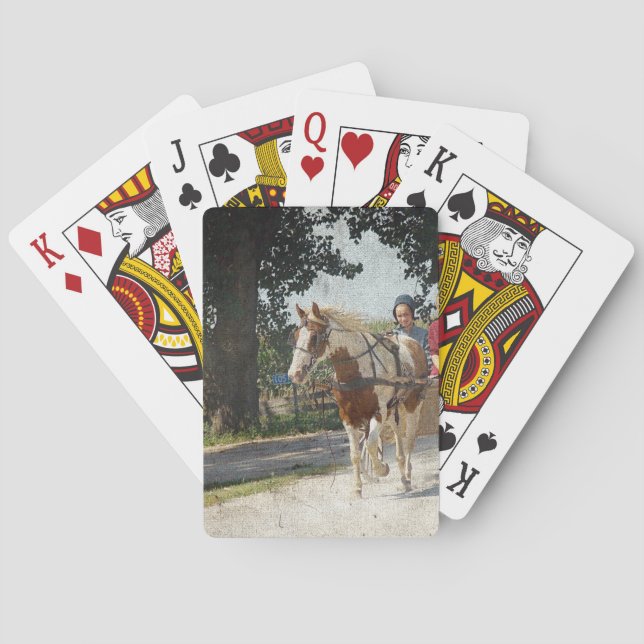 Jeu De Cartes Pinto et enfants en buggy (dos)