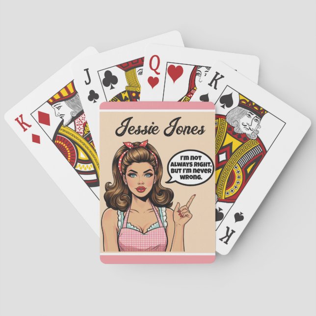 Jeu De Cartes Pinup rétro_ Pas mal (dos)