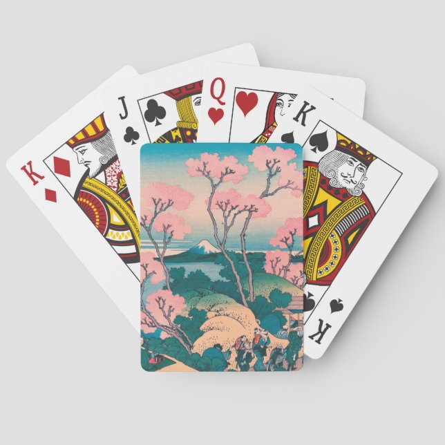 Jeu De Cartes Pique-nique de printemps sous les fleurs de cerisi (dos)