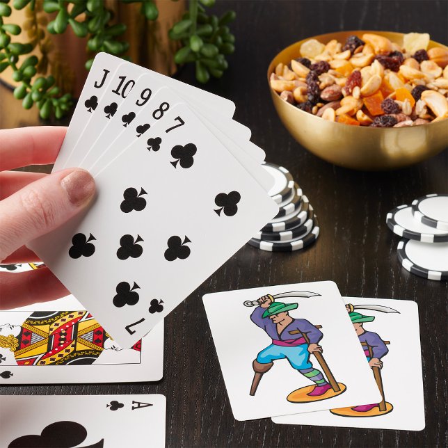 Jeu De Cartes Pirate avec jambe de bois et épée (Créateur téléchargé)