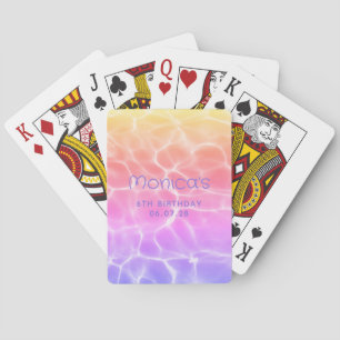 Jeu De Cartes Piscine Arc-en-Ciel Anniversaire Fille 6 Ans