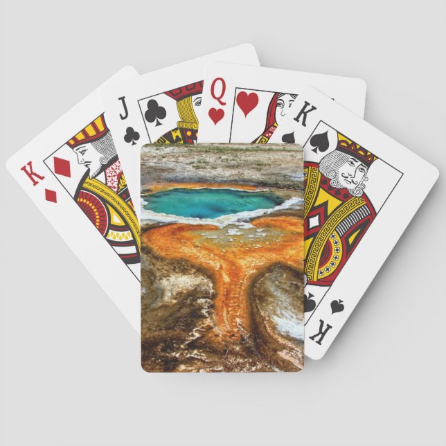 Jeu De Cartes Piscine de courant ascendant de Yellowstone (dos)