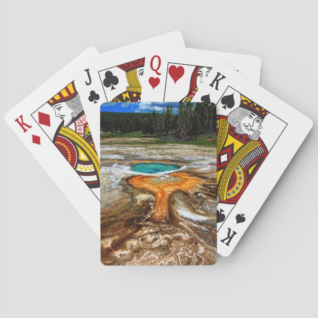 Jeu De Cartes Piscine de courant ascendant de Yellowstone (dos)
