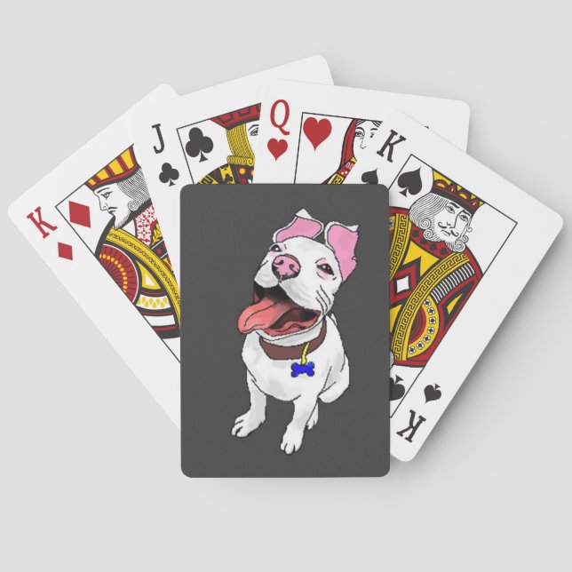 Jeu De Cartes Pit Bull Puppy Playing Cartes Deck (dos)