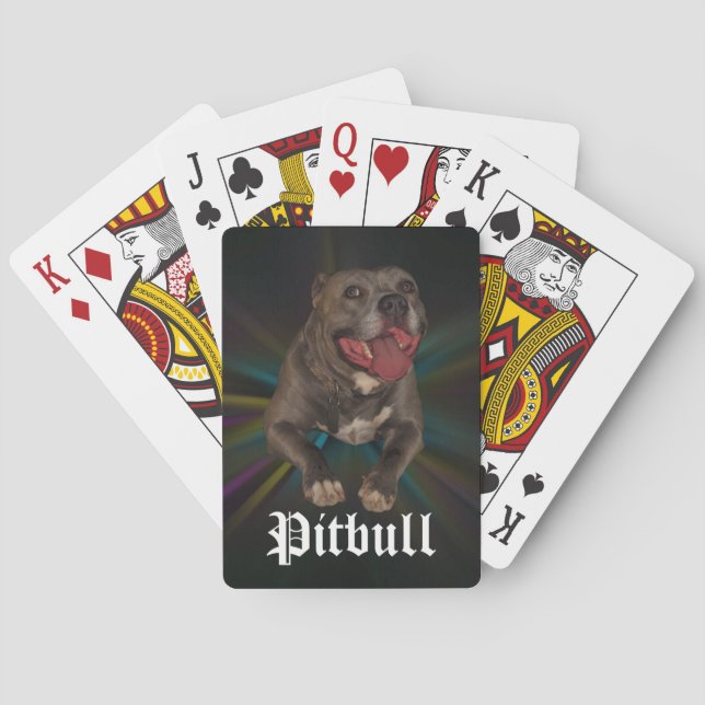 Jeu De Cartes Pitbull Bicycle Lecture Cartes (dos)