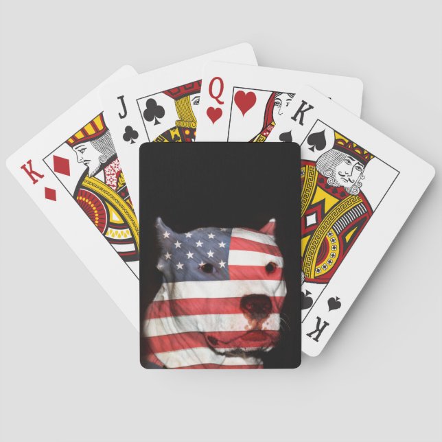 Jeu De Cartes Pitbull patriotique (dos)