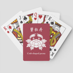 Jeu De Cartes Pivoine en forme de crabe