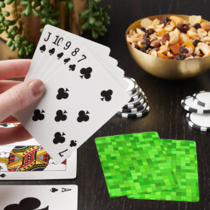 Jeu De Cartes Pixels de jeu vert