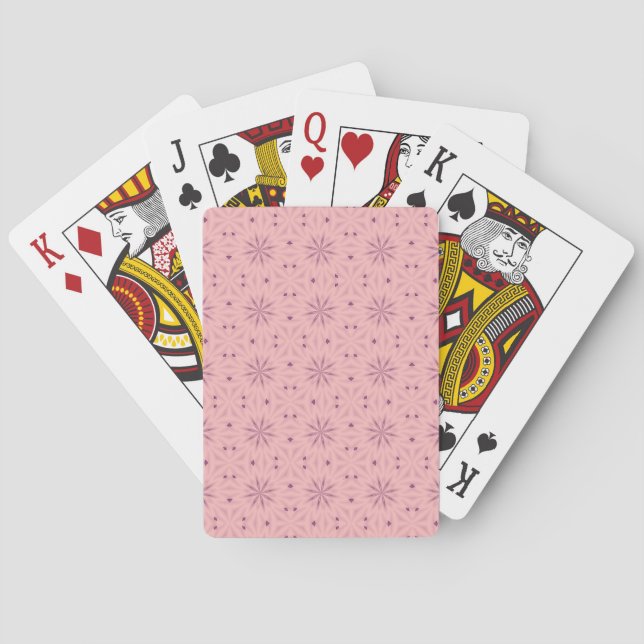 Jeu De Cartes Pixels roses tendre (dos)