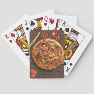 Jeu De Cartes Pizza au four à briques avec garnitures