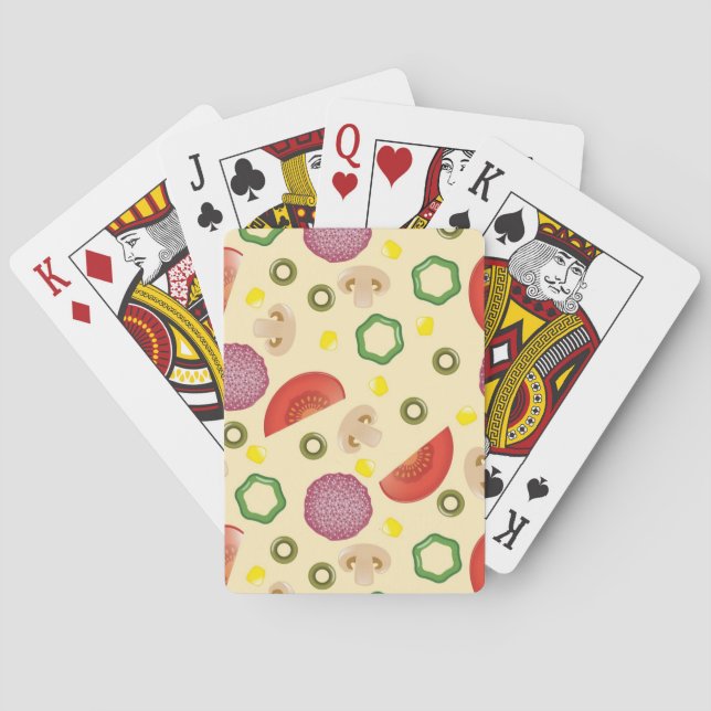 Jeu De Cartes Pizza Motif 2 (dos)
