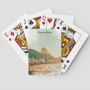Jeu De Cartes Plage de Copacabana Vintage voyage Rio de Janeiro