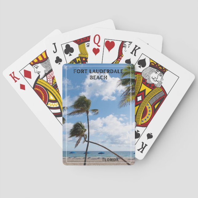 Jeu De Cartes Plage de Fort Lauderdale (dos)