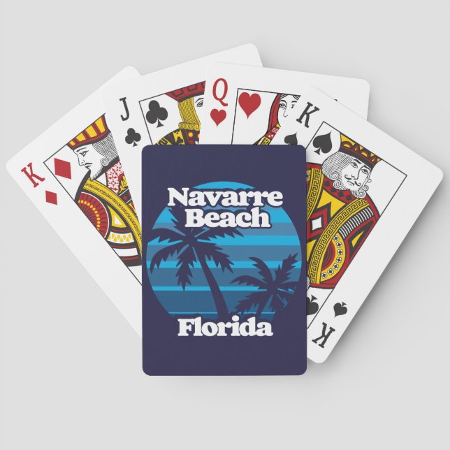 Jeu De Cartes Plage de Navarre Floride (dos)