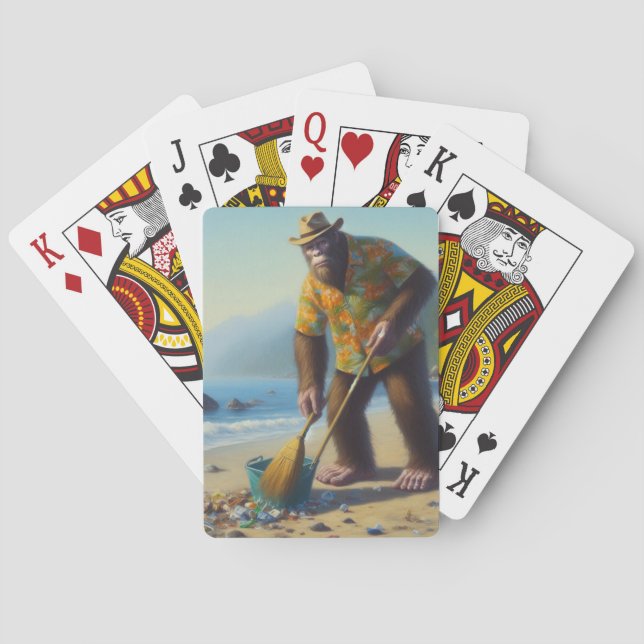 Jeu De Cartes Plage de nettoyage des pieds (dos)
