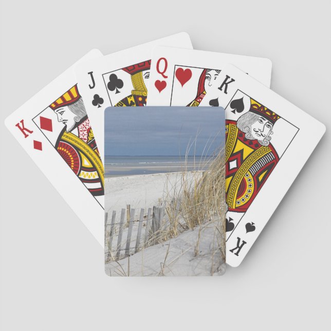 Jeu De Cartes Plage d'océan sur Cape Cod (dos)