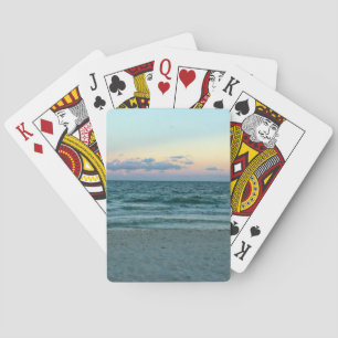 Jeu De Cartes Plage orientée, une plage avec les sables blancs,