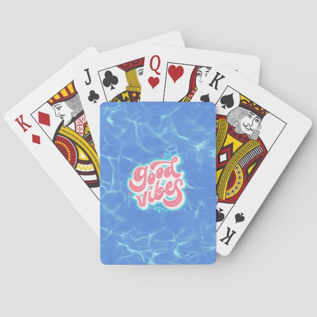 Jeu De Cartes Plage/piscine Good Vibes (dos)