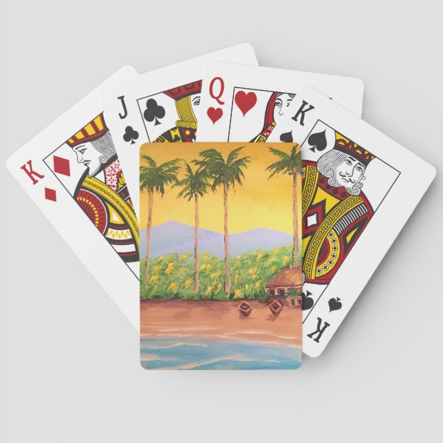 Jeu De Cartes Plage Plage Jouer des cartes (dos)