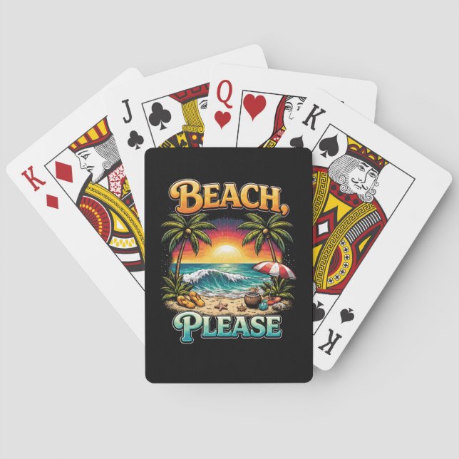 Jeu De Cartes Plage, s'il vous plaît (dos)