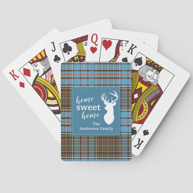 Jeu De Cartes Plaid Home Sweet Home Tartan Anderson Tartan (dos)