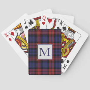 Jeu De Cartes Plaid Rustic Initial Tartan Clan MacLachlan Person