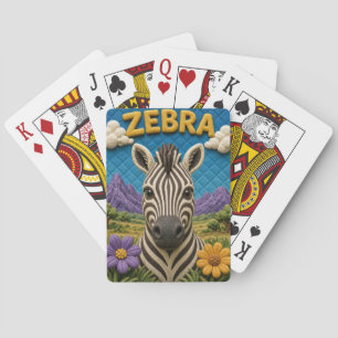 Jeu De Cartes Plaine d'Herbe Zébrée Moderne KlayKoo