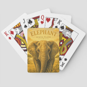 Jeu De Cartes Plaines de l'Acacia à éléphants Faune